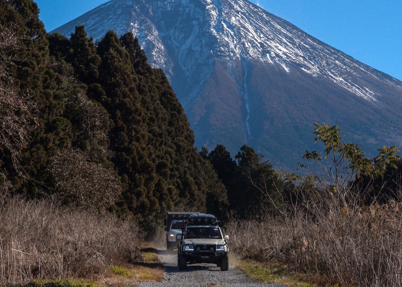 Overlanding camp in Japan