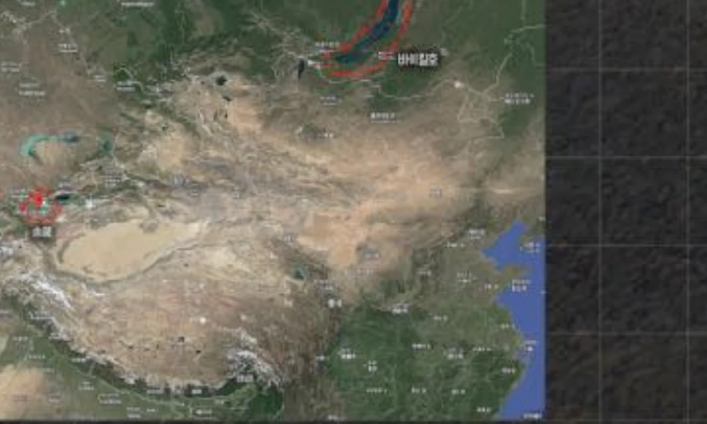 Central Asia route map